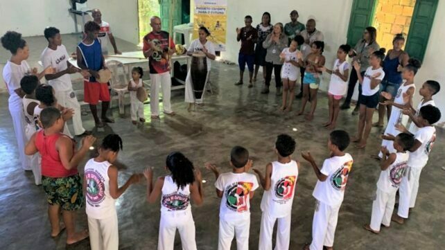 Projeto “Esporte para o Futuro” é lançado na comunidade quilombola de Enseada do Paraguaçu